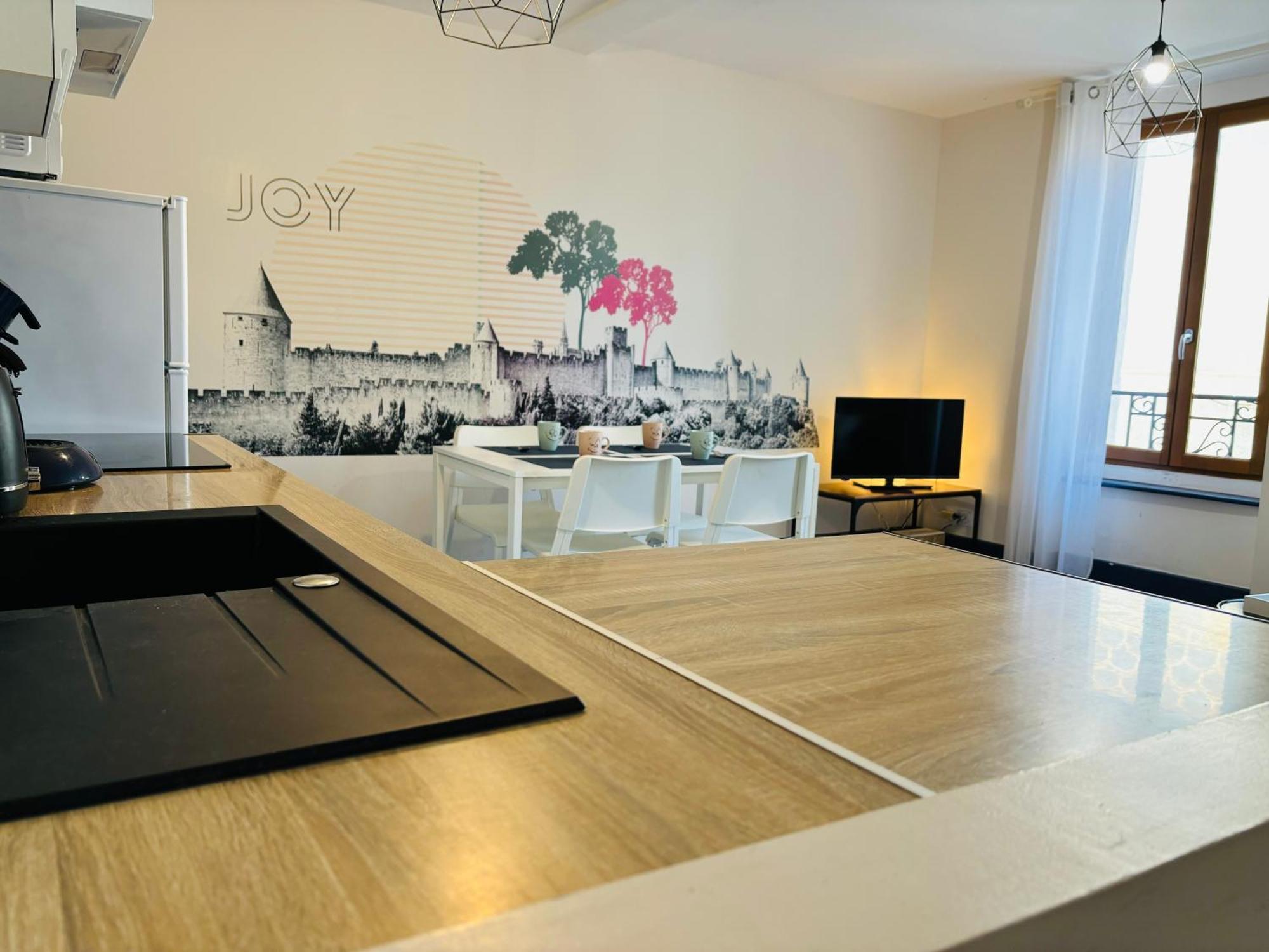 Spacieux, Climatise, Quartier Calme, Proche Chateau, Le Cocon De Joy Carcassonne Exteriör bild